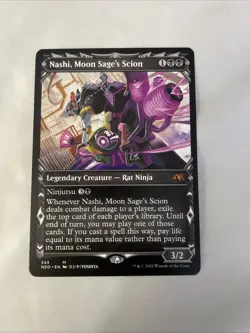 MTG / Nashi, Moon Sage's Scion / NEO / #343 / Regular (Showcase) / Mythic / NM - Image 1