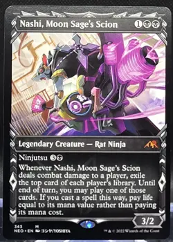 Nashi, Moon Sage's Scion #343 Kamigawa: Neon Dynasty Showcase Regular Mythic - Image 1