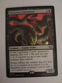 Persistent Constrictor NM/M Duskmourn Commander MTG MAGIC THE GATHERING - Image 1
