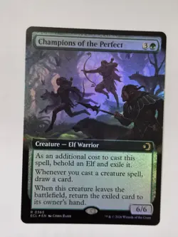 Champions of the Perfect - Foil - Extended Art Lorwyn Eclipsed MTG - Image 1