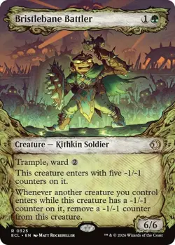 x1 Bristlebane Battler - Foil - Showcase R MTG Lorwyn Eclipsed M/NM, English - Image 1