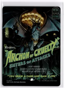 Archon of Cruelty Foil Duskmourn Commander 371 LP x1 MTG Magic: the Gathering - Image 1