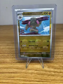 Gurdurr (Master Ball Pattern) 048/086 Pokemon TCG Sv: Black Bolt Holo (NM) - Image 1