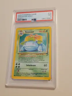 Venusaur - Pokemon Base Set 2 #18 - Near Mint PSA 7 - Image 1