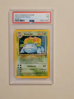 Venusaur - Pokemon Base Set 2 #18 - Near Mint PSA 7 - Image 2