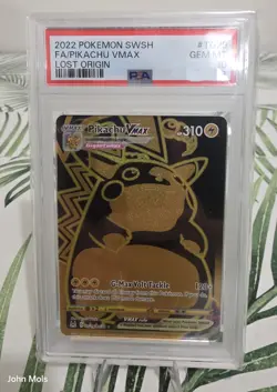 Pikachu Vmax TG29/TG30 Lost Origin Pokemon PSA 10 - Image 1