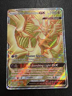 Pokemon TCG Ultra Necrozma GX Full Art 127/131 Sm-Forbidden Light Holo - LP - Image 1