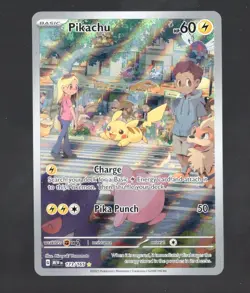 Pikachu 173/165 Illustration Rare English Pokemon SV: Scarlet & Violet 151 (MEW) - Image 1