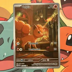 Vulpix 138/132 Secret Illustration Rare Full Art Mega Evolution Pokemon TCG - Image 1