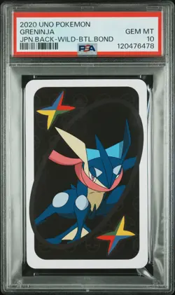 2020 Uno Pokemon Greninja Jpn.Back-Wild-Btl.Bond PSA 10 - Image 1