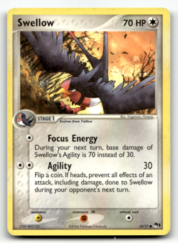 Pokemon TCG - Swellow 15/17 - Pop Series 1 Promo - Image 1