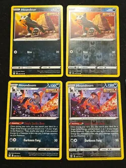 Pokemon Houndoom Lot SWSH090 battle styles Stamp pre-release Black ☆ Promo ++++ - Image 2
