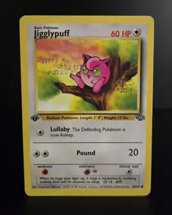 Pokemon TCG - JIGGLYPUFF - 1ST EDITION - 54/64 - JUNGLE (1999) - WOTC - MP - Image 1