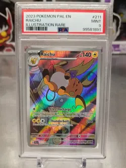 Pokemon Scarlet & Violet Paldea Evolved Raichu Illustration Rare #211/193 PSA 9 - Image 1