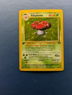 Pokemon Vileplume: 1st Edition Jungle HOLO #15 - NM - Image 1