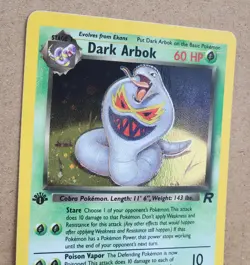 Pokemon 1st Edition Dark Arbok Holo 2/82 1st Edition Team Rocket NM - Image 2