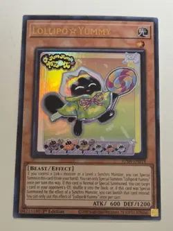Lollipo Yummy JUSH EN018 Ultra Rare Yugioh 1st Edition Justice Hunters Mint - Image 1