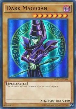 Dark Magician - YGLD-ENC09 - Ultra Rare - Unlimited Edition - Heavily Played - Image 1