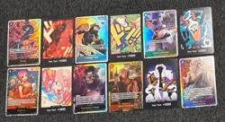 Lot of 12 ONE PIECE OP FOIL HOLO ENGLISH ALT ART SECRET SILVERA BROOK LAW DON!!. - Image 1