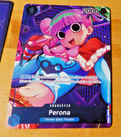 ONE PIECE ENGLISH CARD GAME HOLO CARTE Perona OP01-077 ALT EN NM - Image 1