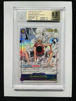 CARD ONE PIECE TCG - Monkey D Luffy Manga EB02 BG 9,5 Strong MINT English - Image 1