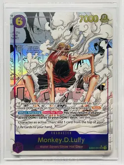 CARD ONE PIECE TCG - Monkey D Luffy Manga EB02 BG 9,5 Strong MINT English - Image 2
