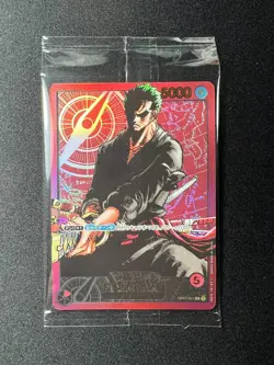 [Sealed] Roronoa Zoro ONE PIECE Japanese OP01-001 Gold Text Leader Card LM53 - Image 2
