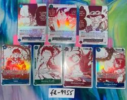 One Piece 3rd Anniversary Treasure Campaign Promo Set of 7 Cards English - Image 1
