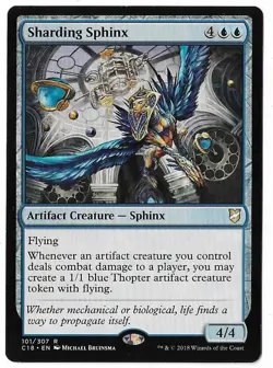 MTG Sharding Sphinx Commander 2018 (C18) Rare Magic Card #101/307 Unplayed - Image 1