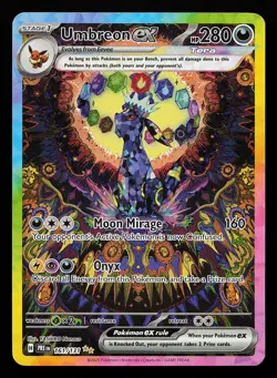 Umbreon ex 161/131 Special Illustration Rare Prismatic Evolutions Pokemon Card - Image 1