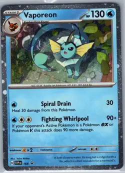 Vaporeon - (Cosmos Holo) 168 SV: Scarlet & Violet Promo - Pokemon Card - NM - Image 1