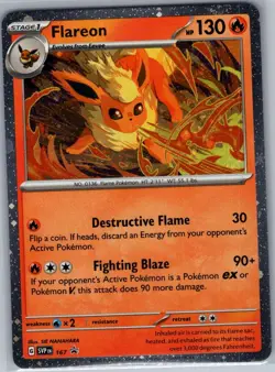 Flareon - (Cosmos Holo) 167 SV: Scarlet & Violet Promo - Pokemon Card - NM - Image 1