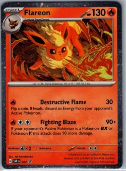 Flareon - (Cosmos Holo) 167 SV: Scarlet & Violet Promo - Pokemon Card - NM - Image 1
