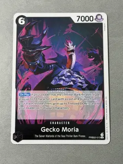 One Piece Card Game Gecko Moria PRB02-013 Rare Foil English Edition NM - Image 1