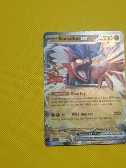 Pokemon TCG Scarlet & Violet Koraidon EX Double Rare Card 125/198 - Image 3