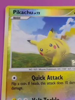 Pikachu 070/100 Platinum Stamped Promo Reverse Holo Vintage Pokemon Card - Image 3