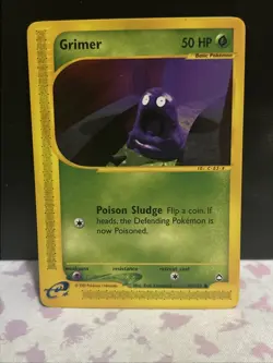 Grimer 79/147 Aquapolis Non-Holo 2002 WOTC Vintage E-reader Pokemon Card - Image 1