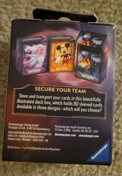 Disney LORCANA: FIRST CHAPTER TCG MICKEY MOUSE 80-Card DECK BOX RAVENSBURGER NEW - Image 3