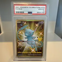 PSA 10 Mew UR 030/028 25th Anniversary Pokemon Card Japanese Limited Gem Mint - Image 1