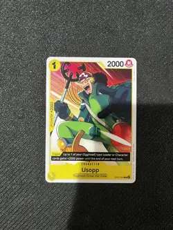 One Piece Card Game - Usopp (OP07-099) Prerelease Promo English - Image 2