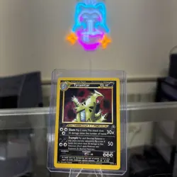 Pokemon Tyranitar Neo Discovery Holo Card 12/75 First Edition - Image 1