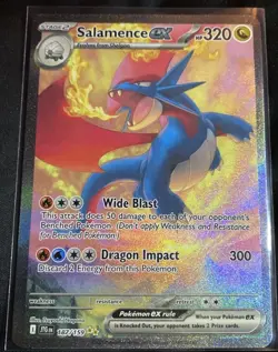 Pokemon TCG Salamence EX 187/159 Journey Together Special Illustration Rare Card - Image 1