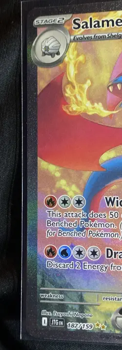 Pokemon TCG Salamence EX 187/159 Journey Together Special Illustration Rare Card - Image 5