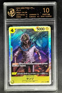 2024 ONE PIECE JPN. cards Sanji SR OP04-104 RPA 10 (SAME AS PSA 10) - Image 1