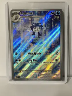 Pokemon Poliwhirl 176/165 AR Scarlet and Violet 151 Card Near Mint/Mint - Image 1