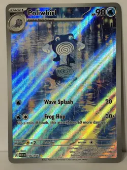 Pokemon Poliwhirl 176/165 AR Scarlet and Violet 151 Card Near Mint/Mint - Image 2