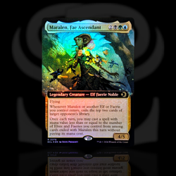 Maralen, Fae Ascendant •Borderless Foil• Elf Faerie Noble - Lorwyn Eclipsed ECL - Image 1