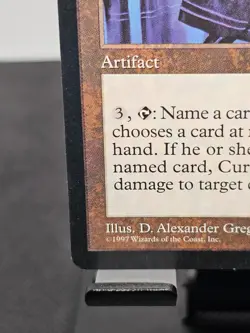 Cursed Scroll - Tempest - Moderately Played (MP) - Back Corner Crease - MTG - Image 3