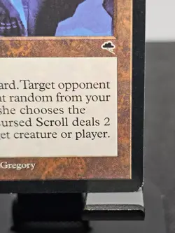 Cursed Scroll - Tempest - Moderately Played (MP) - Back Corner Crease - MTG - Image 4