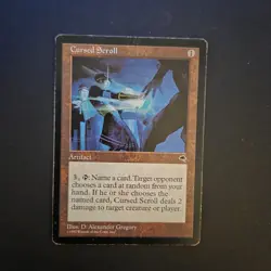 Cursed Scroll - Tempest - MTG - Played - FREE SHIPPING! - Image 1